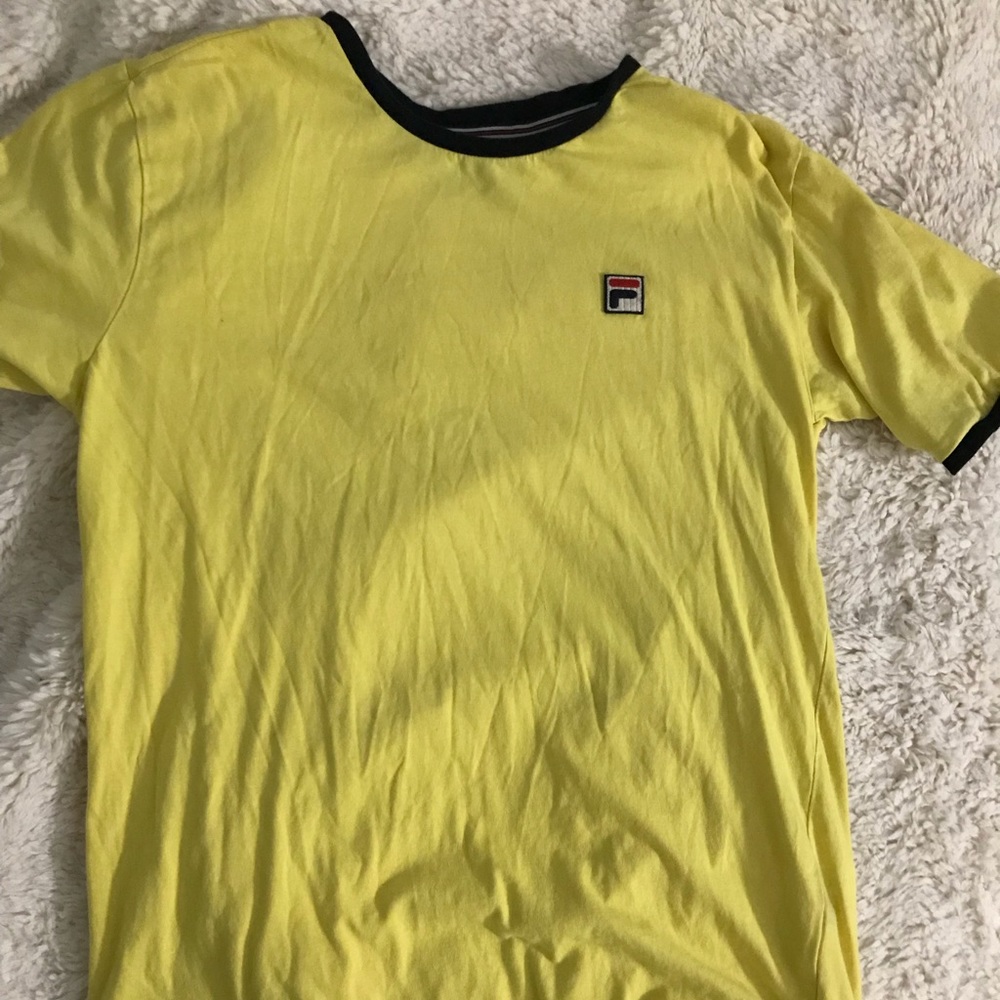 Yellow fila t-shirt